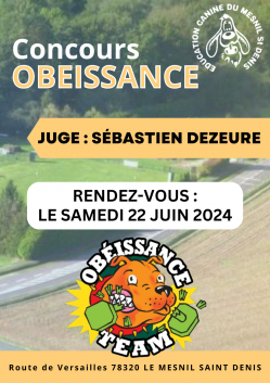 Concours obeissance